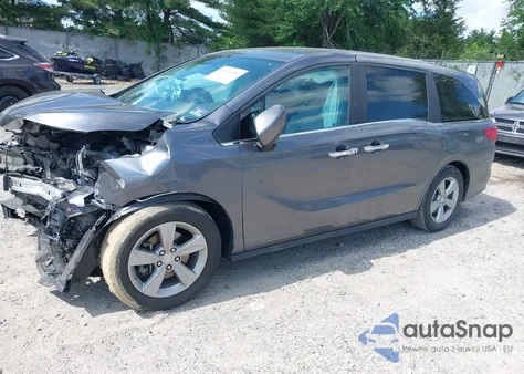 2018 Honda Odyssey Ex-L from USA, damaged, VIN 5FNRL6H76JB025166